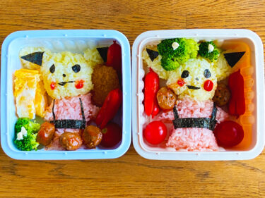 浴衣を着たピカチュウ弁当